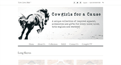 Desktop Screenshot of cowgirlsforacause.com